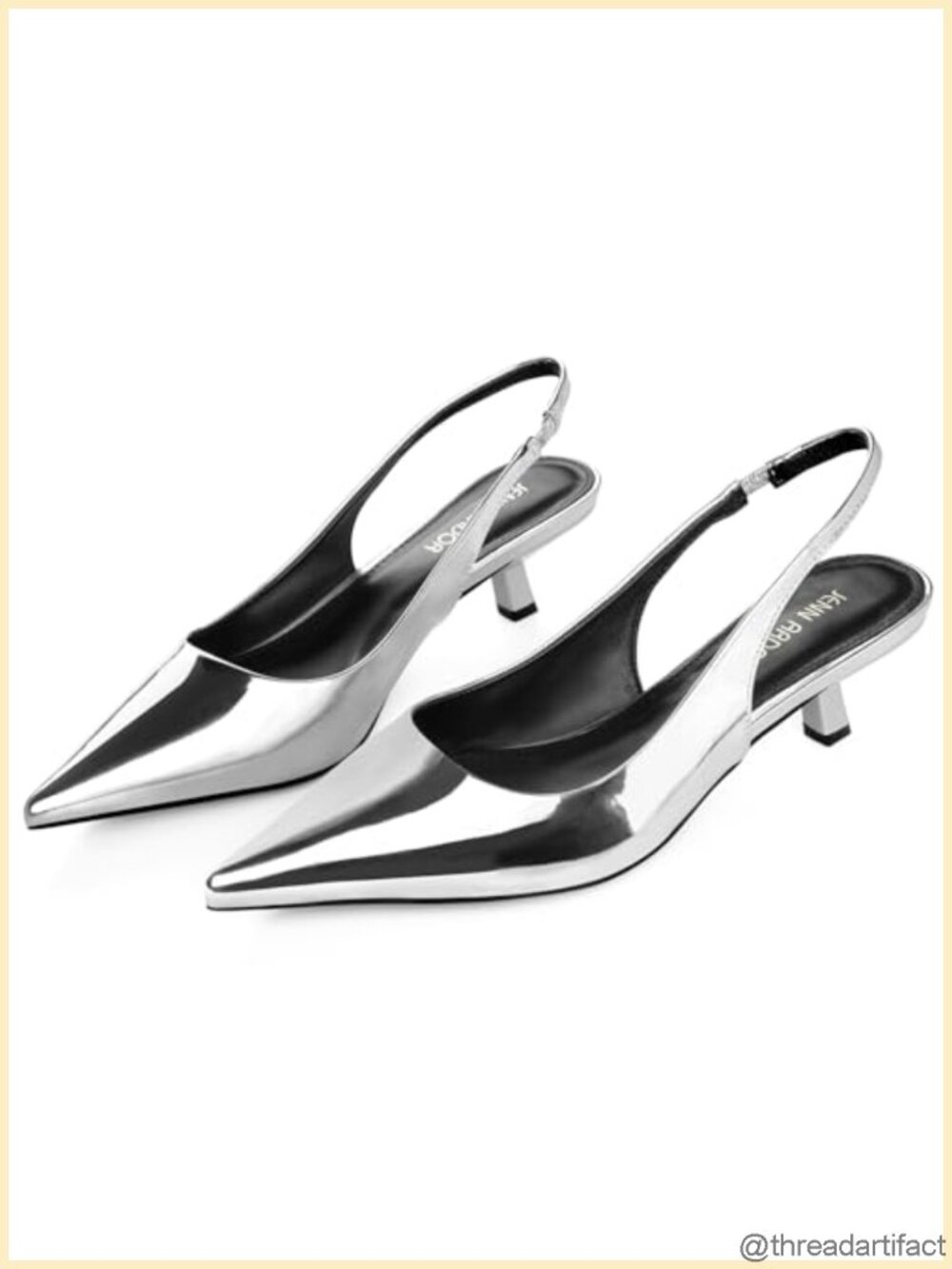 Women's Pointed Toe Slingback Kitten Heels Dress Pumps
